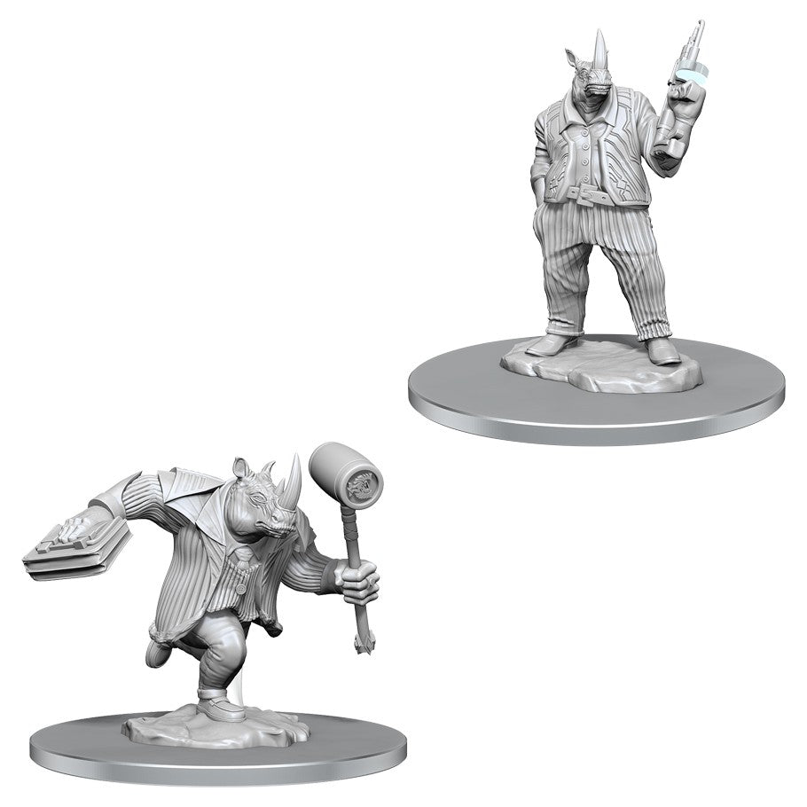 WZK90564 Freelance Muscle and Rhox Pummeler Unpainted Magic Miniature Figures Deep Cuts WizKids (ONLINE ORDER ONLY)