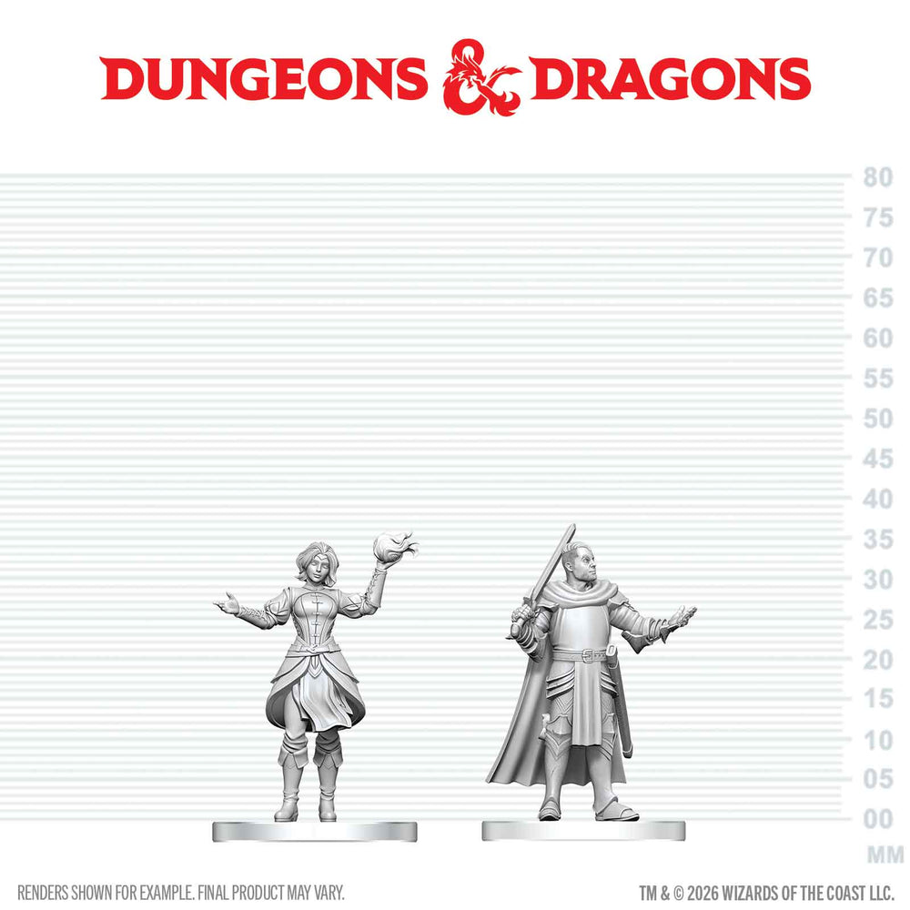 D&D Nolzur's Marvelous Miniatures: Knight & Mage Apprentice (ONLINE ORDER ONLY)