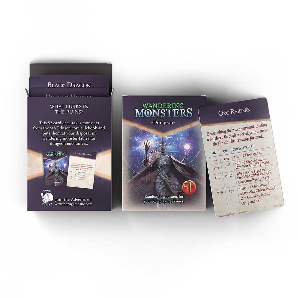 Wandering Monsters Deck: Dungeon (5E) (ONLINE ORDER ONLY)