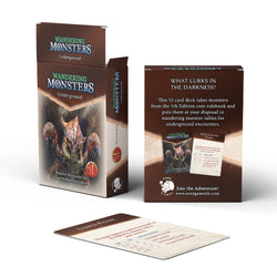Wandering Monsters Deck: Underground (5E) (ONLINE ORDER ONLY)