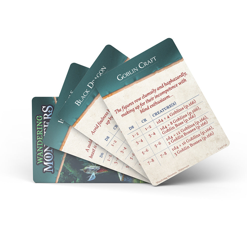 Wandering Monsters Deck: Waterways (5E) (ONLINE ORDER ONLY)