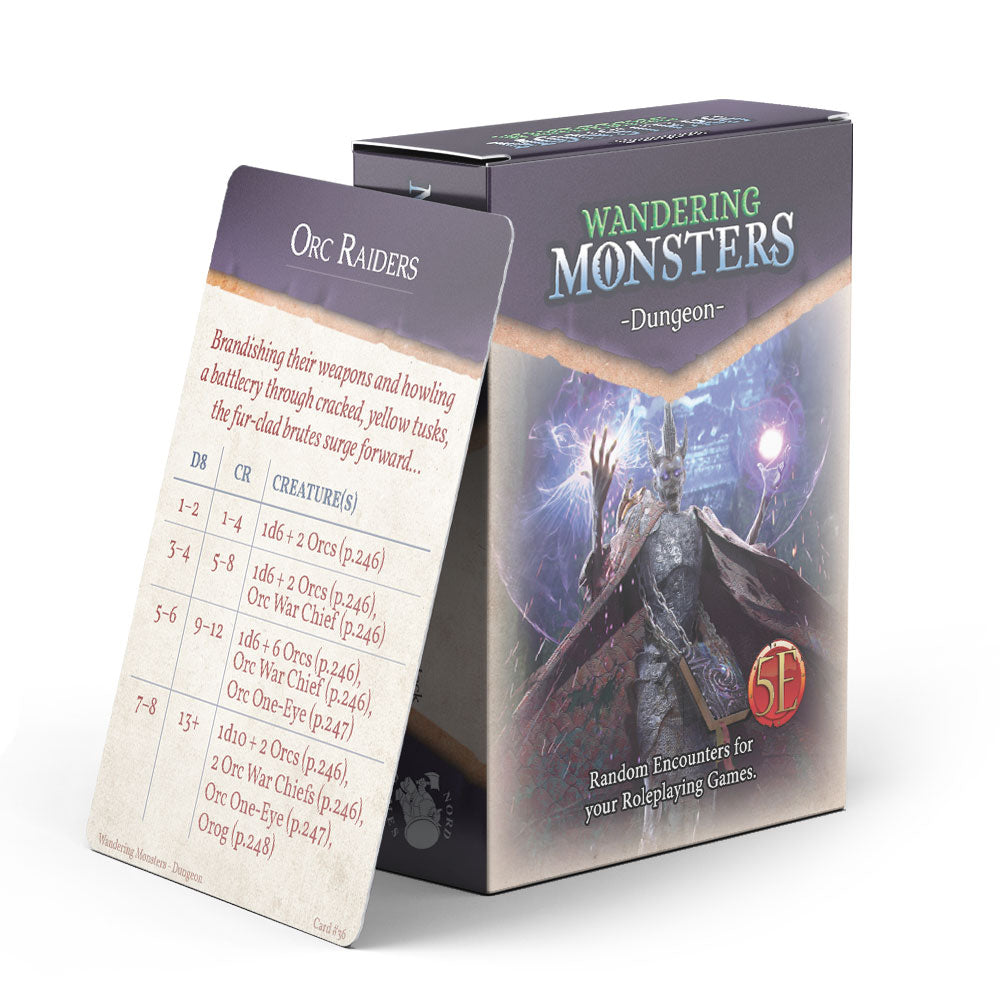 Wandering Monsters Deck: Dungeon (5E) (ONLINE ORDER ONLY)
