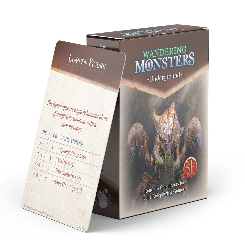 Wandering Monsters Deck: Underground (5E) (ONLINE ORDER ONLY)
