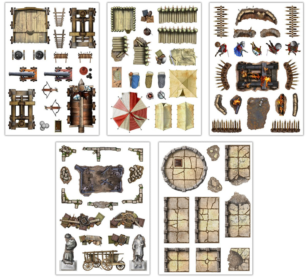 Battle Mats: Add On Scenery - War & Siege (ONLINE ORDER ONLY)