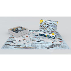 War World 2 Warships 500 Piece Jigsaw Puzzle Eurographics (ONLINE ORDER ONLY)