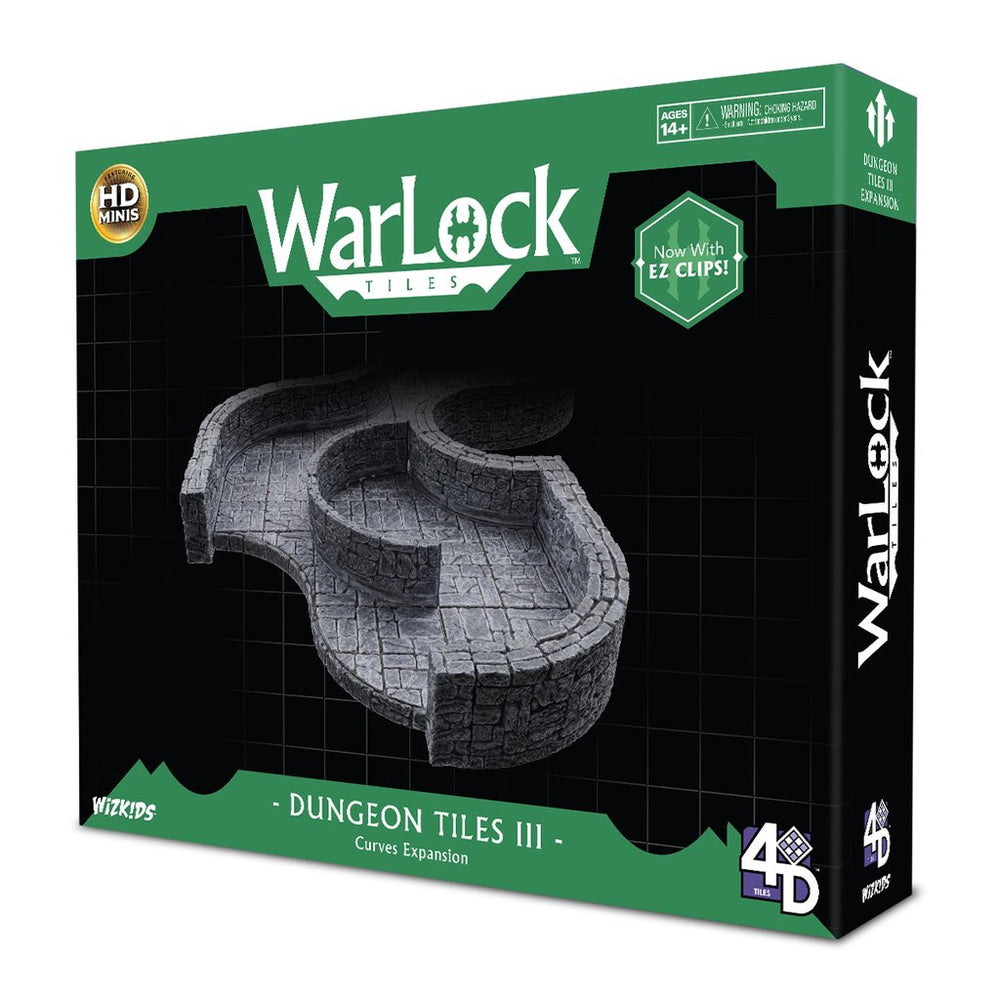 WarLock Tiles:  Dungeon Tiles III - Curves Expansion (ONLINE ORDER ONLY)