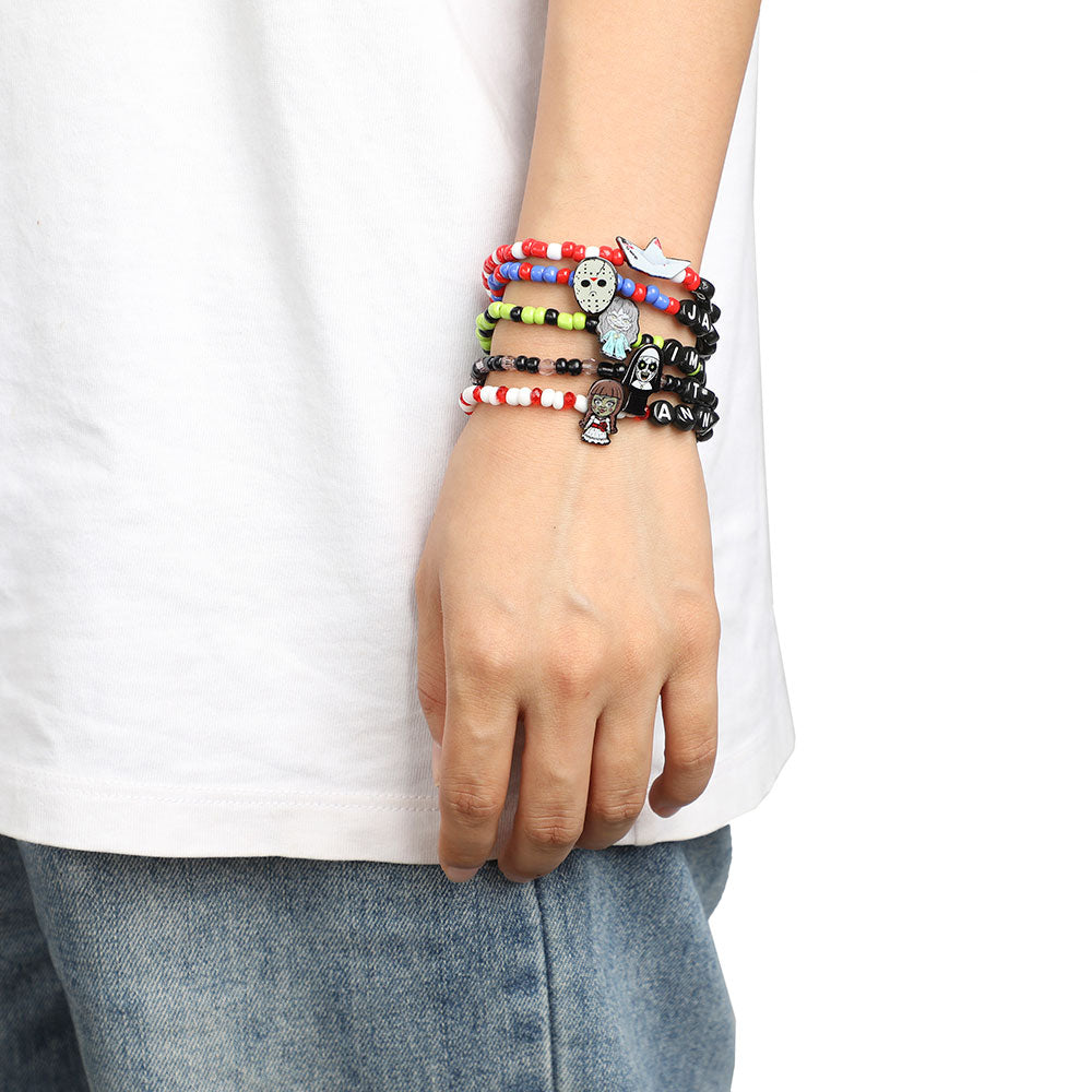 Warner Bros. Horror Character Icons 5-piece Tradesies Stretchy Bracelet Set (Online Order Only)