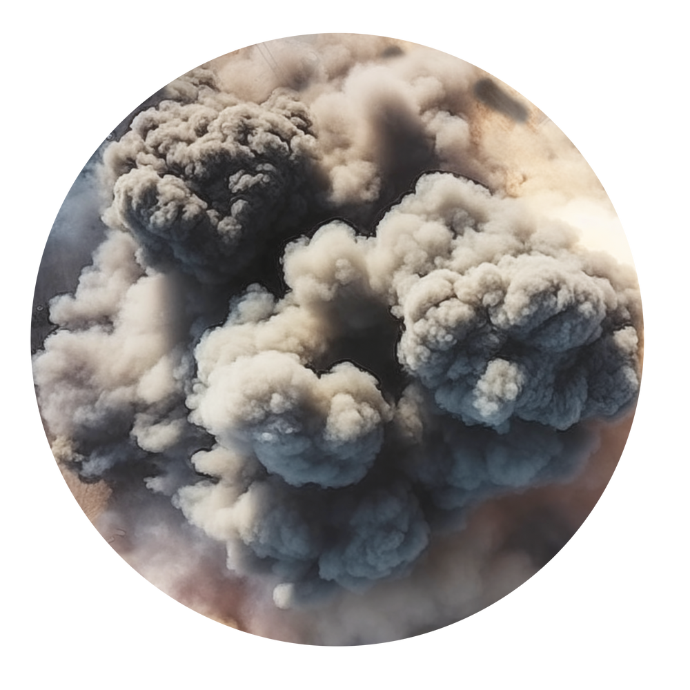 Double Sided Warzone Template - Gas and Smoke (ONLINE ORDER ONLY)