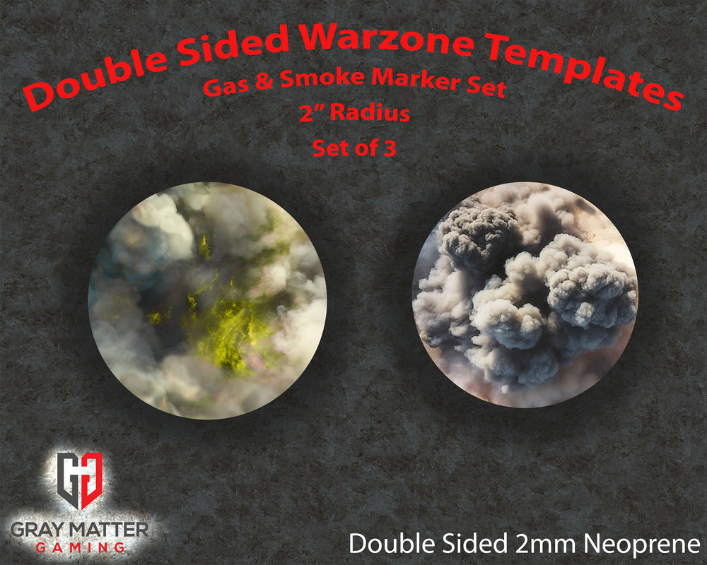 Double Sided Warzone Template - Gas and Smoke (ONLINE ORDER ONLY)