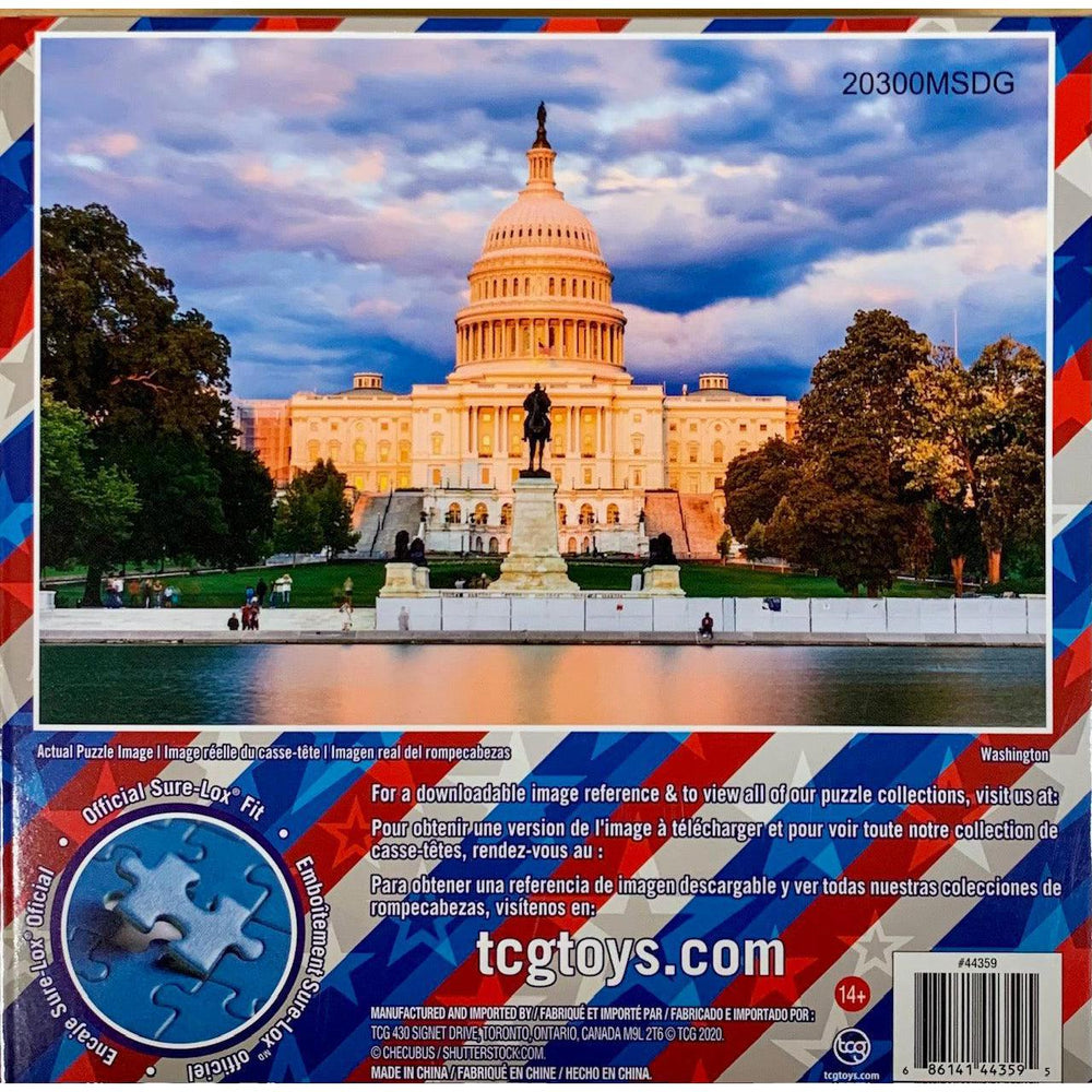 Washington DC Coast to Coast 500 Piece Jigsaw Puzzle Sure Lox (ONLINE ORDER ONLY)