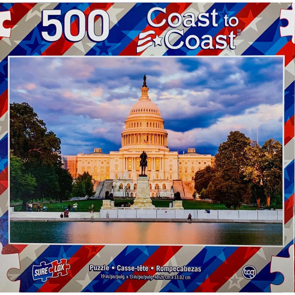 Washington DC Coast to Coast 500 Piece Jigsaw Puzzle Sure Lox (ONLINE ORDER ONLY)