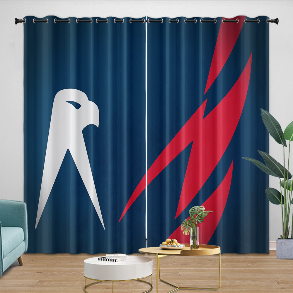 Washington Capitals Curtains Blackout Window Drapes Room Decoration (Online Order Only)