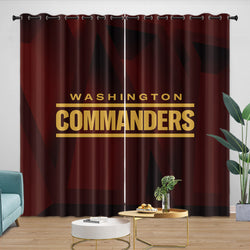 Washington Commanders Curtains Blackout Window Drapes Room Decoration (Online Order Only)