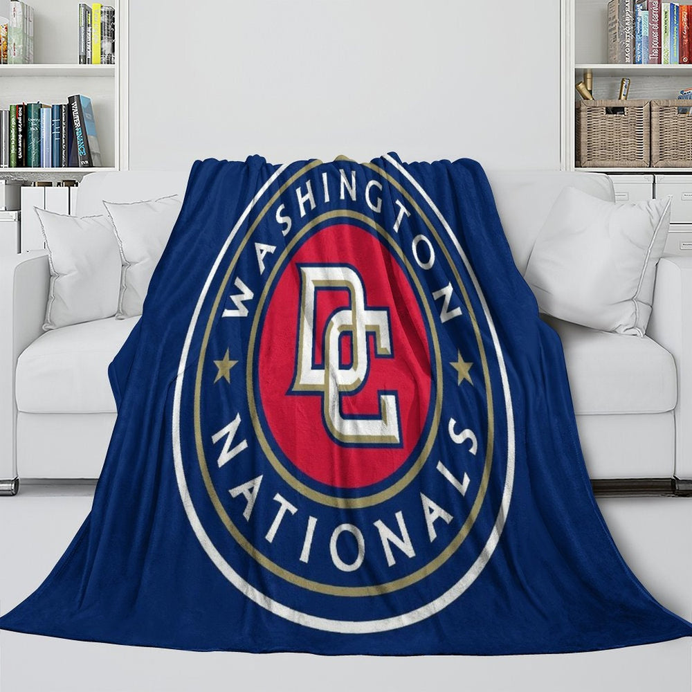 Washington Nationals Blanket Flannel Throw Room Decoration (Online Order Only)