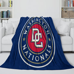 Washington Nationals Blanket Flannel Throw Room Decoration (Online Order Only)