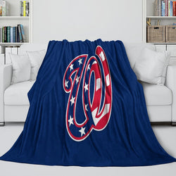 Washington Nationals Blanket Flannel Throw Room Decoration (Online Order Only)