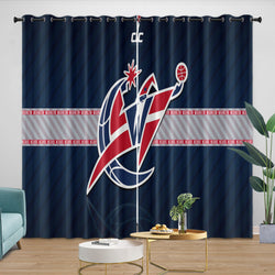 Washington Wizards Curtains Blackout Window Drapes Room Decoration (Online Order Only)
