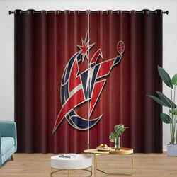 Washington Wizards Curtains Blackout Window Drapes Room Decoration (Online Order Only)