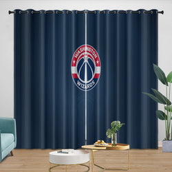 Washington Wizards Curtains Blackout Window Drapes Room Decoration (Online Order Only)