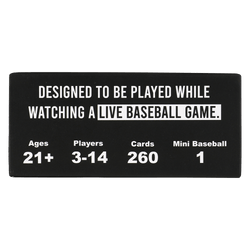 WATCH BASEBALL, GET DRUNK - The Live Baseball Drinking Game (Online Order Only)