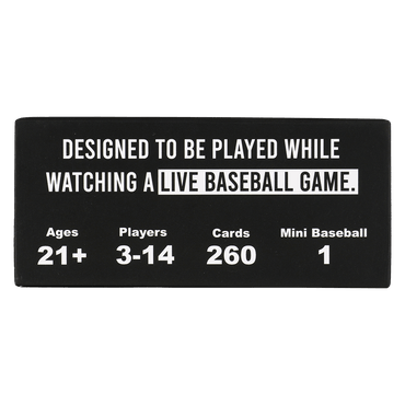 WATCH BASEBALL, GET DRUNK - The Live Baseball Drinking Game (Online Order Only)