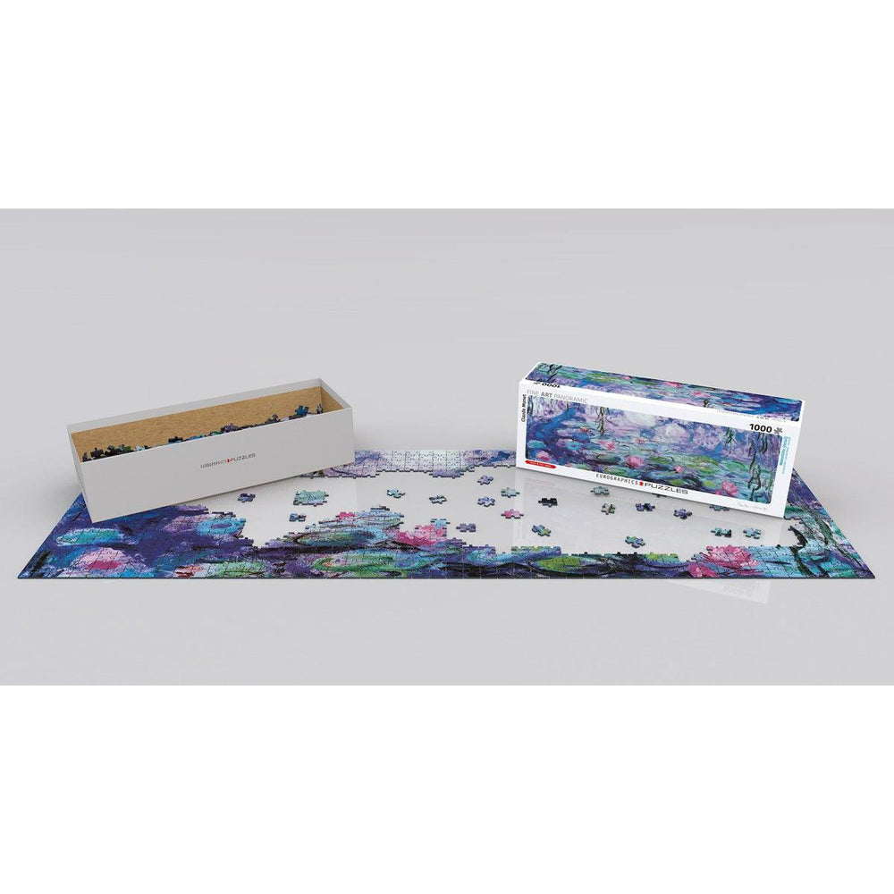 Water Lilies 1000 Piece Panoramic Jigsaw Puzzle Eurographics (ONLINE ORDER ONLY)