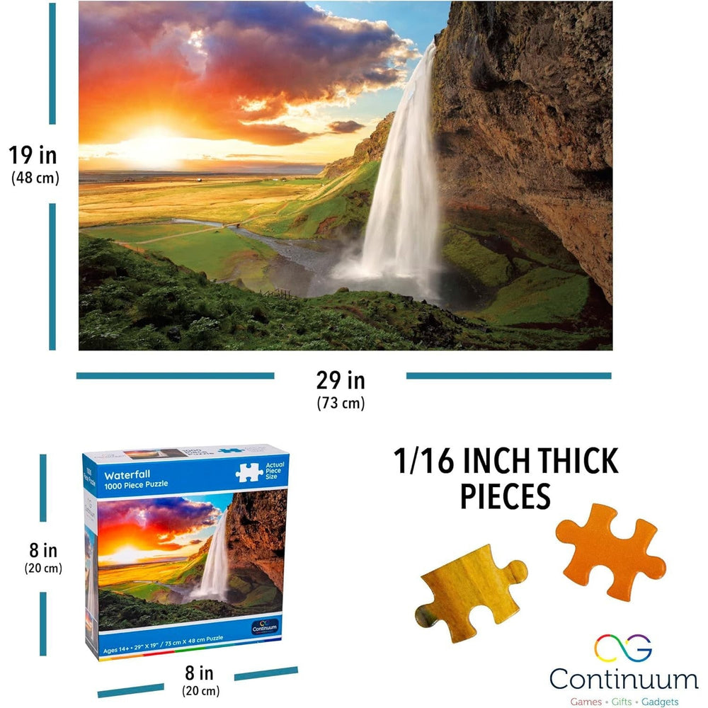 Waterfall 1000 Piece Jigsaw Puzzle Continuum (ONLINE ORDER ONLY)