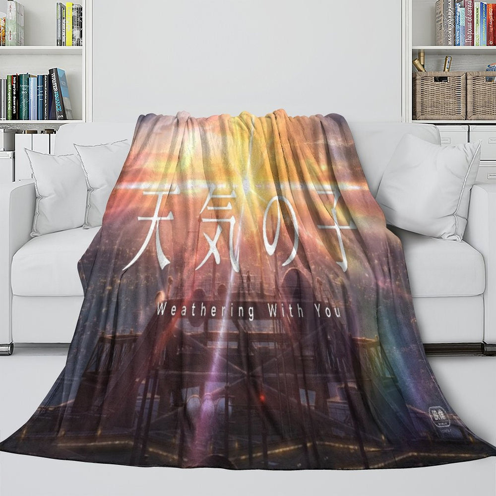 Weathering With You Blanket Flannel Throw Room Decoration (Online Order Only)