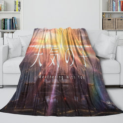 Weathering With You Blanket Flannel Throw Room Decoration (Online Order Only)