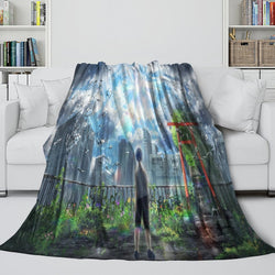 Weathering With You Blanket Flannel Throw Room Decoration (Online Order Only)