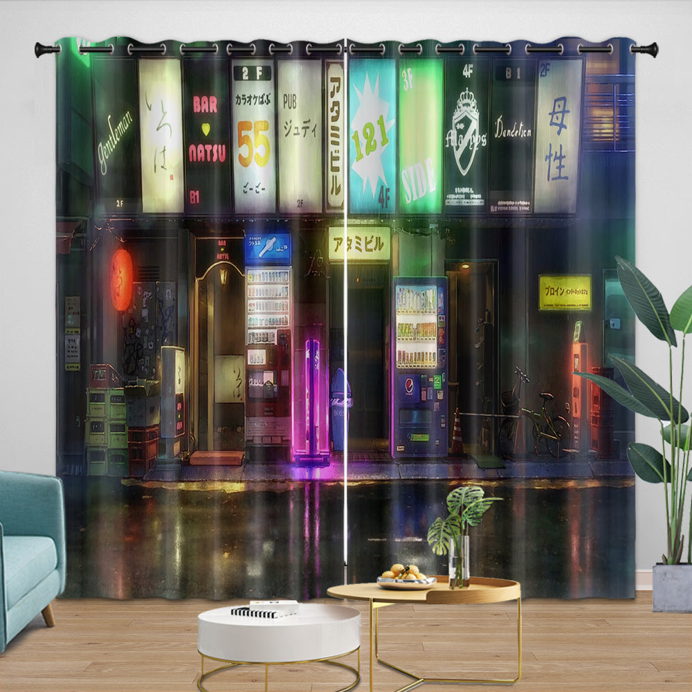 Weathering With You Curtains Blackout Window Drapes Room Decoration (Online Order Only)