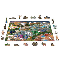 Welcome to Las Vegas 505 Piece Wood Jigsaw Puzzle Wooden City (ONLINE ORDER ONLY)