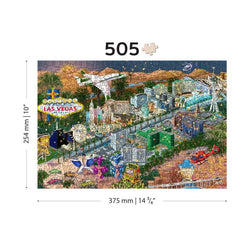 Welcome to Las Vegas 505 Piece Wood Jigsaw Puzzle Wooden City (ONLINE ORDER ONLY)
