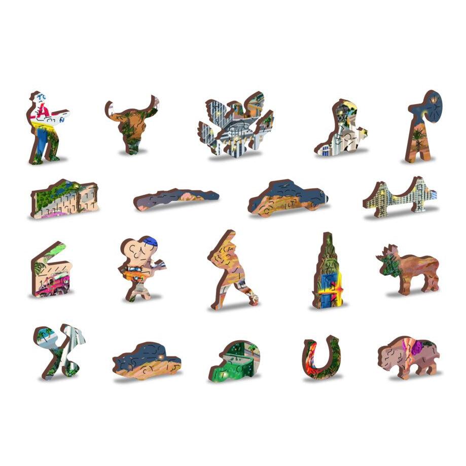 Welcome to Las Vegas 505 Piece Wood Jigsaw Puzzle Wooden City (ONLINE ORDER ONLY)