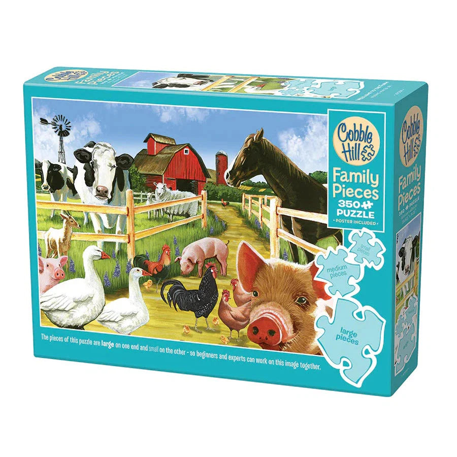 Welcome to the Farm 350 Piece Family Jigsaw Puzzle Cobble Hill (ONLINE ORDER ONLY)