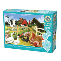 Welcome to the Farm 350 Piece Family Jigsaw Puzzle Cobble Hill (ONLINE ORDER ONLY)