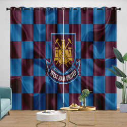 West Ham United Curtains Blackout Window Drapes Room Decoration (Online Order Only)