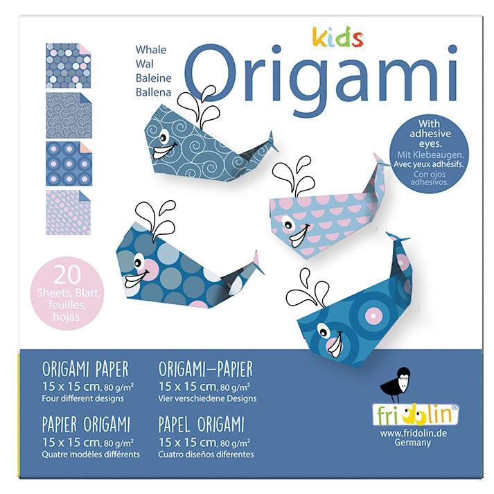 Whale Kids Origami Kit Fridolin (ONLINE ORDER ONLY)