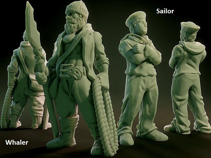3D Printed Nafarrate NPCS Lovecraftian Bestiary 28 32 mm D&D (Online Only)