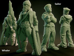 3D Printed Nafarrate NPCS Lovecraftian Bestiary 28 32 mm D&D (Online Only)