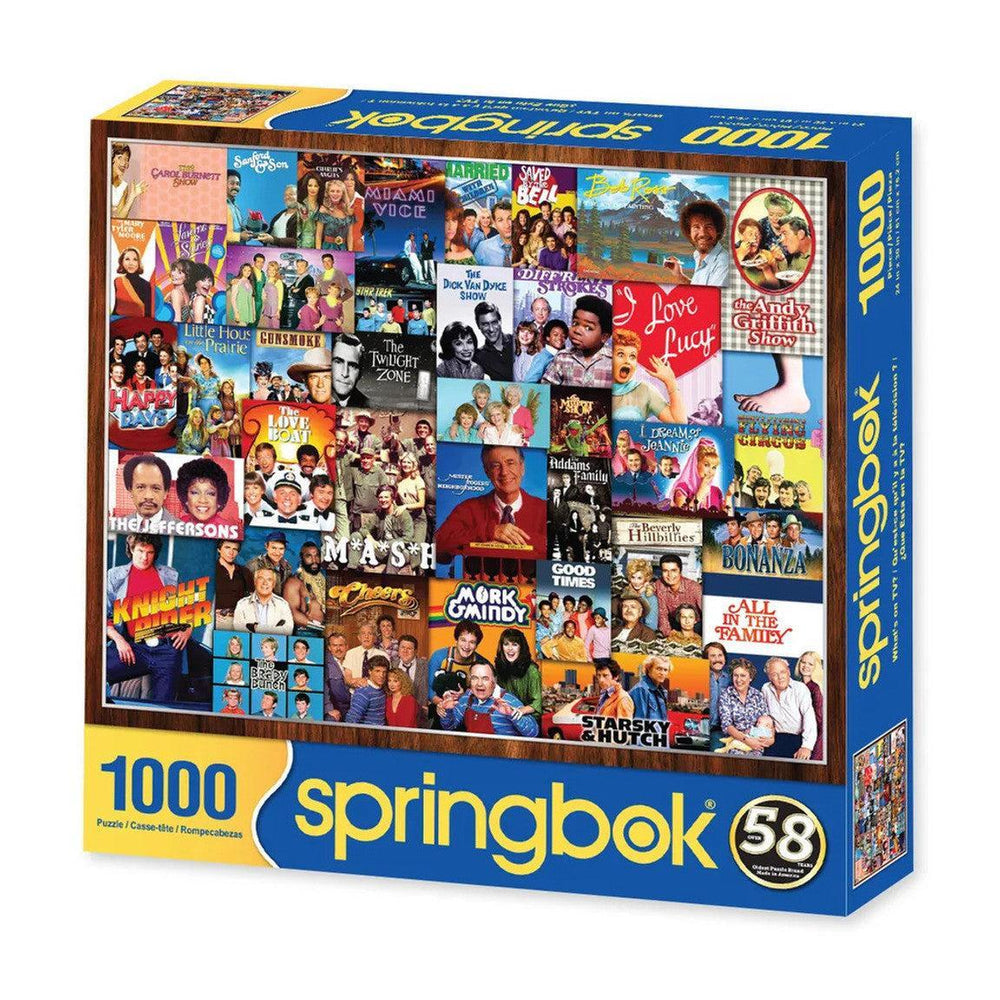 What's On TV? 1000 Piece Jigsaw Puzzle Springbok (ONLINE ORDER ONLY)