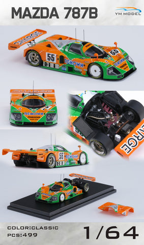 (Pre-Order) YM Model Mazda 787b #55 Le Mans Championship 1991 Winner Limited to 499 Pcs 1:64 (ONLINE ORDER ONLY)