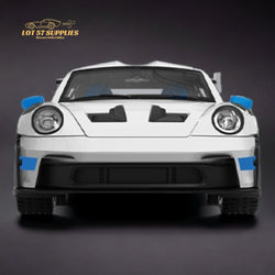TPC Porsche 911 992 GT3 RS White With Blue Wheels Ordinary Version 1:64 (ONLINE ORDER ONLY)