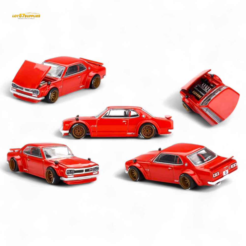 Kaido House Nissan Skyline 2000GT-R Red (KPGC10) Kaido Street V1 1:64 (ONLINE ORDER ONLY)