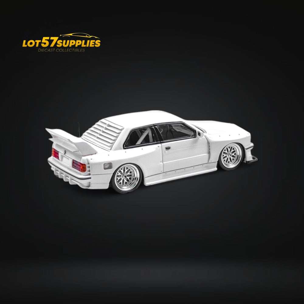 NA BMW E30 Wide-Body Resin Model White 1:64 (ONLINE ORDER ONLY)