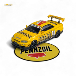 Fast Speed FS 1:64 Skyline GT-R R34 Nismo Z-Tune Pennzoil #1 – Yellow (ONLINE ORDER ONLY)