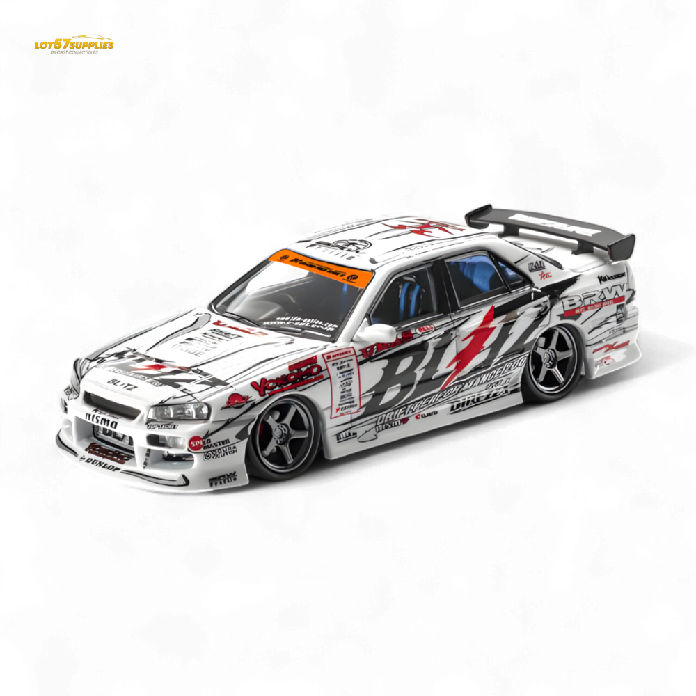 (Pre-Order) Mortal Skyline GTR ER34 BLITZ Dunlop - 2007 - 1:64 (Online Order Only)