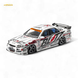 (Pre-Order) Mortal Skyline GTR ER34 BLITZ Dunlop - 2007 - 1:64 (Online Order Only)