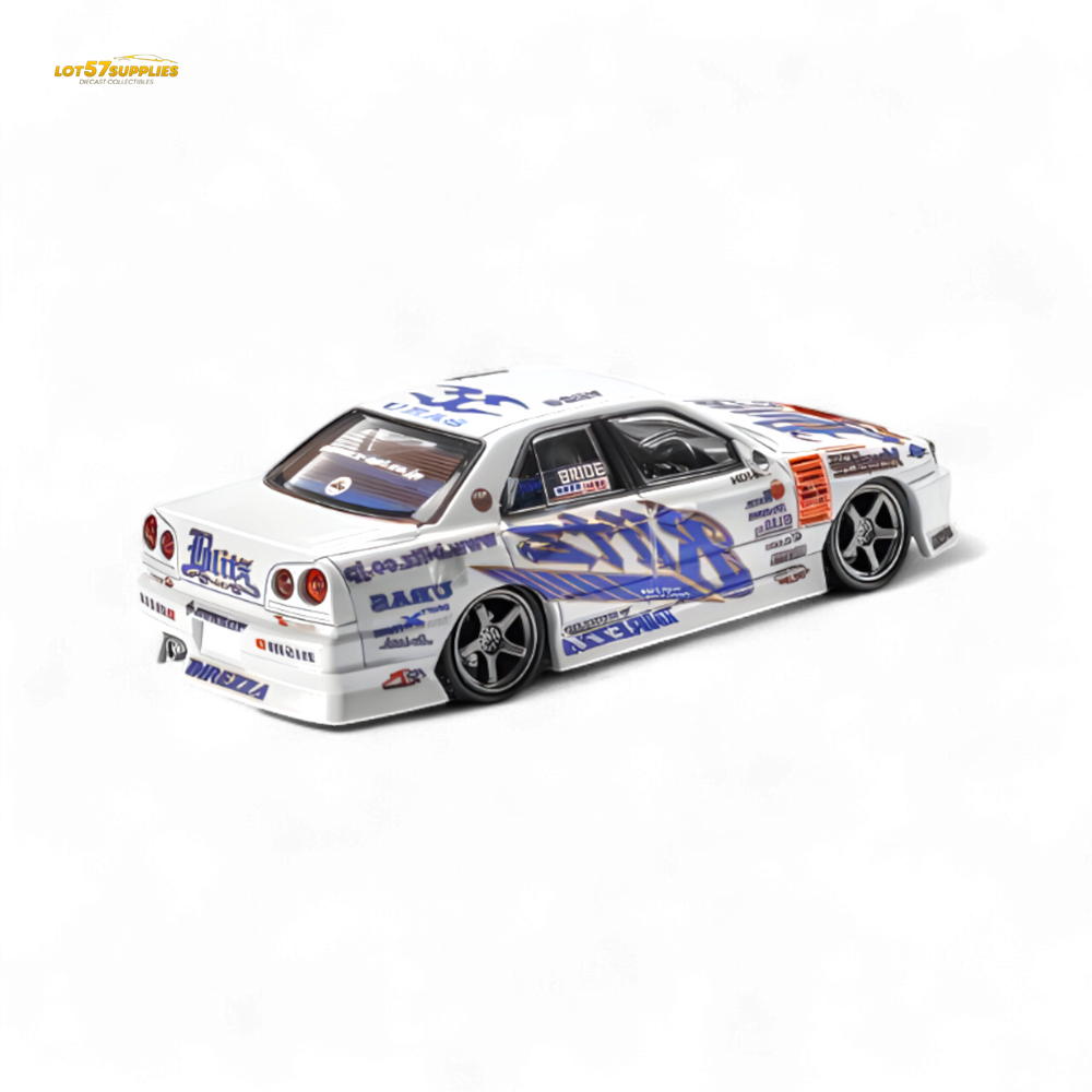 (Pre-Order) Mortal Skyline GTR ER34 BLITZ Dunlop - 2004 - 1:64 (Online Order Only)