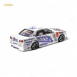 (Pre-Order) Mortal Skyline GTR ER34 BLITZ Dunlop - 2004 - 1:64 (Online Order Only)